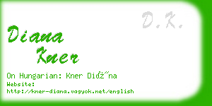 diana kner business card